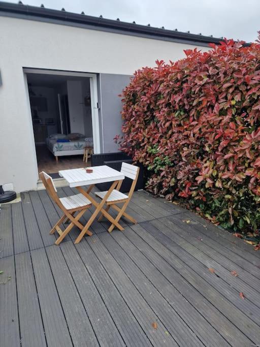 Studio Avec Terrasse Troarn Buitenkant foto